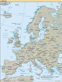 Europe, The World Factbook Image