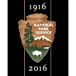 1916 to 2016 National Park Service Arrowhead graphic
