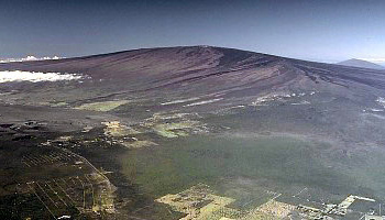 View west-southwest toward Manua Loa Volcano, Hawai`i