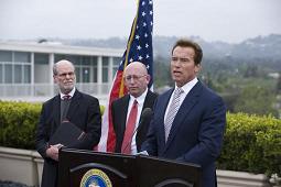 Governor Schwarzenegger held a press conference to discuss the state's response under way in California as a result of confirmed cases of the H1N1 Influenza virus.
