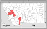 Map of Declared Counties for Disaster 1385