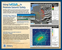 Graphic of Using HAZUS-MH to Promote Seismic Safety poster