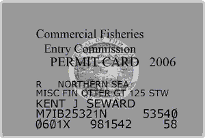 CFEC permit card example