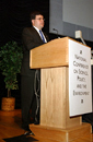 NOAA Chief of Staff, Scott Rader at Podium