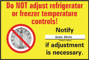 Only the primary or backup vaccine coordinators should adjust the temperature of a vaccine storage unit. 