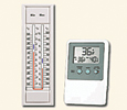 Minimum/maximum thermometers.