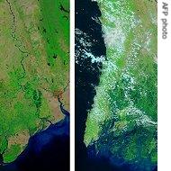 Burma - before and after Cyclone Nargis