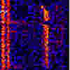 "train" spectrogram