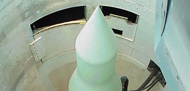 Minuteman II missile on display at Launch Facility Delta-09
