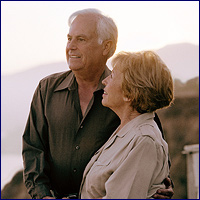 Older couple on the beach