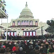 The West Front of the US Capitol where, in January, the next inauguration ceremony will take place