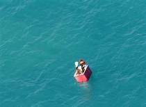 Myanmar fishermen at AU sea,January 17, 2009 (reuters)