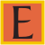 Alphabet letter E