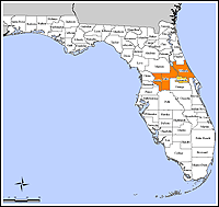 Map of Declared Counties for Disaster 1679