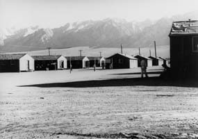 Looking west from Mess Hall No. 1