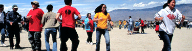 Ondo dancing at the 2005 Pilgrimage. NPS Photo.