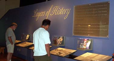 Interpretive center, Layers of History panel