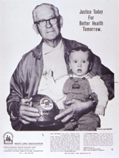 "Justice Today for Better Health Tomorrow." [ca. 1987].