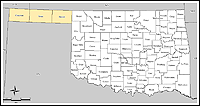 Map of Declared Counties for Disaster 1677