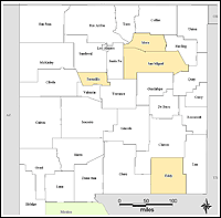 Map of Declared Counties for Disaster 1514