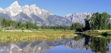 The Tetons from Schwabachers Landing