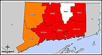 Map of Declared Counties for Disaster 1700