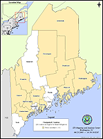 Map of Declared Counties for Disaster 1468