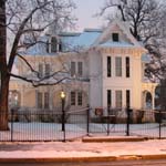 Truman Home in winter.