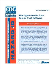 cover page -Fire Fighter Deaths from Tanker Truck Rollovers