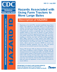 cover page - Hazards Associated with Using Farm Tractors to Move Large Bales
