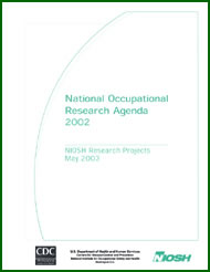 National Occupational Research Agenda 2002 cover