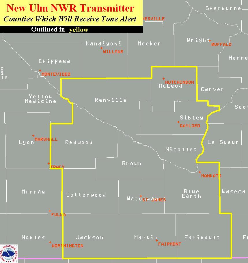 ULM Transmitter Coverage Area (Click to Enlarge)
