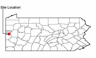 Map of Former W.R. Grace/Zonolite Co. Facility, Ellwood City, PA