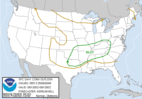 Current Day 1 Severe Weather Outlook