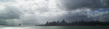 View of San Francisco from Alcatraz Island.