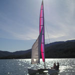 Sailing on Whiskeytown Lake.