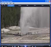 The Yellowstone Live! webcam catches Beehive Geyser erupting.