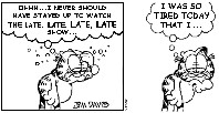 Students in the Star Sleeper Contest were asked to determine the final panel of this Garfield comic.