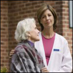 Photo: A woman with her healthcare professional