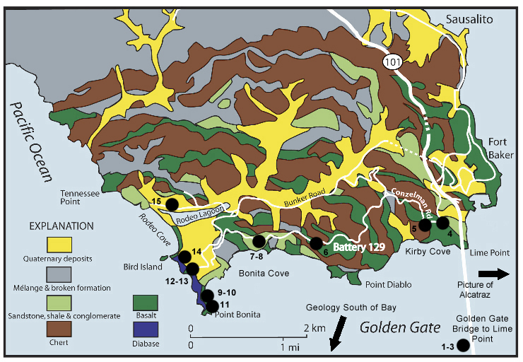 map of Golden Gate National Recreation Area