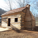 Restored log cabin at Knob Creek, Lincoln Boyhood Home