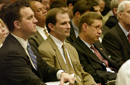 Commerce Deputy Secretary Designate Ralph Sampson and Brett Palmer listen to testimony