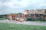 House damage just southwest of Rainsville.