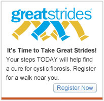 It's time to take GREAT STRIDES! Sign up today!