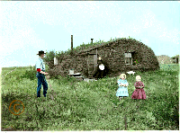 John Bakken sod house