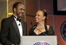 Mr. Tim Reid and Daphne Reed at podium