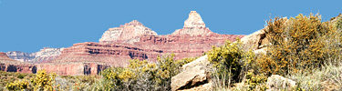 Hiking across the Tonto Trail near Pipe Creek