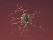Graphic of a dying neuron