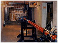 Photo of a missle (debris) launcher.