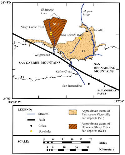 Mojave Basin Stream Chanel